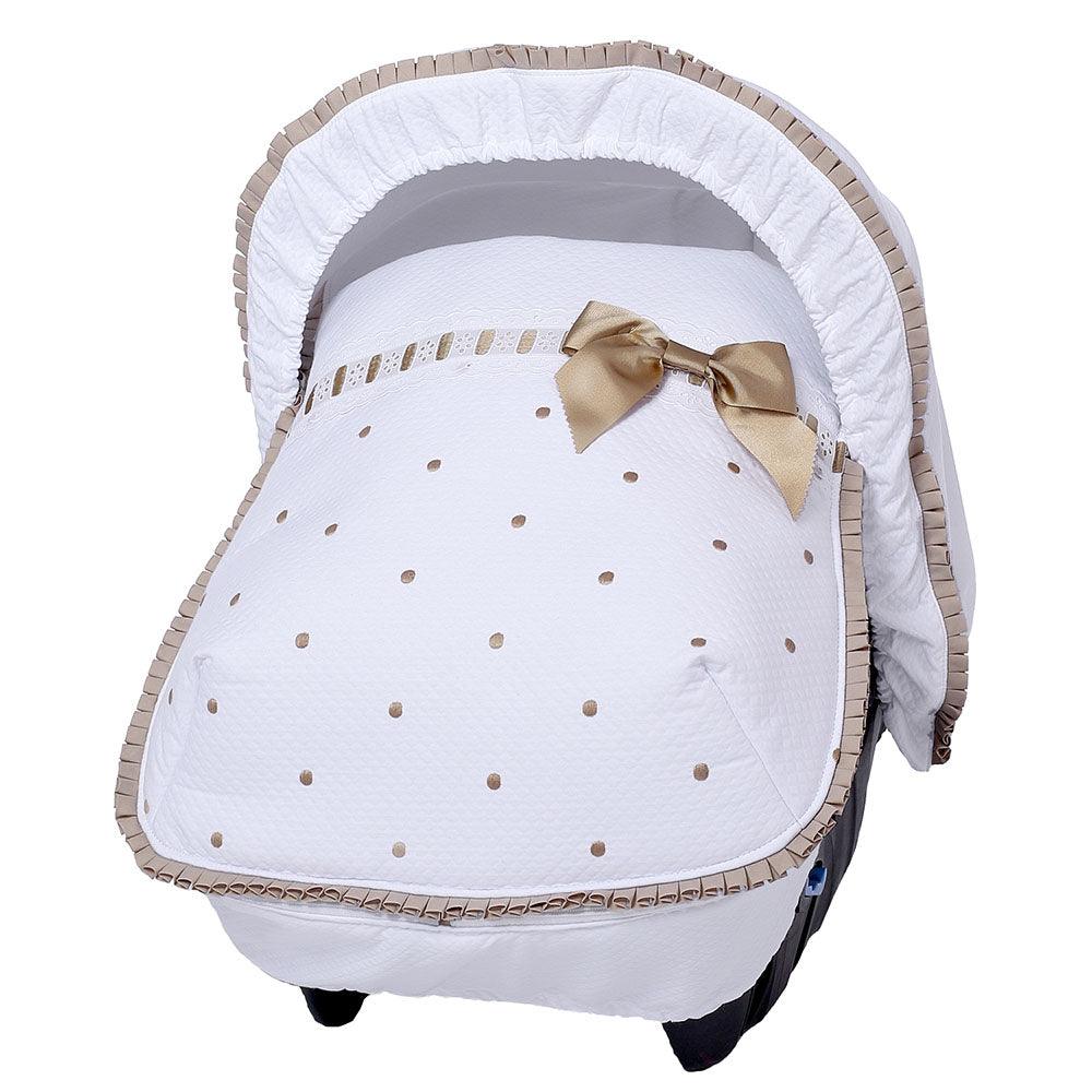 Saco Grupo 0 Maxi Cosi 828 Topos Bordados Bebiti Nanetes - Nanetes #